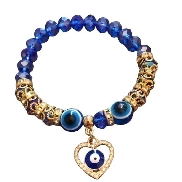 Mal De Ojo/Evil Eye stretchy band bracelet - Picture 1 of 3